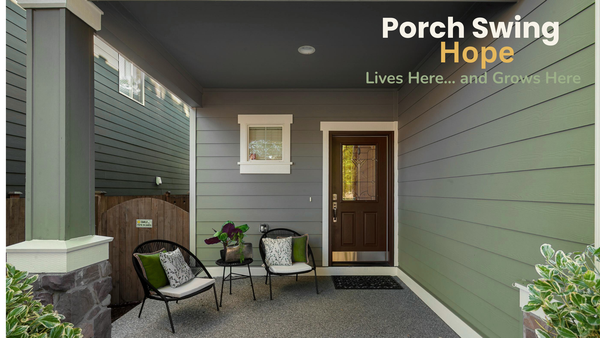 amazing grace, hope, slow living. porch swing philosophy, sit a spell, intentional living