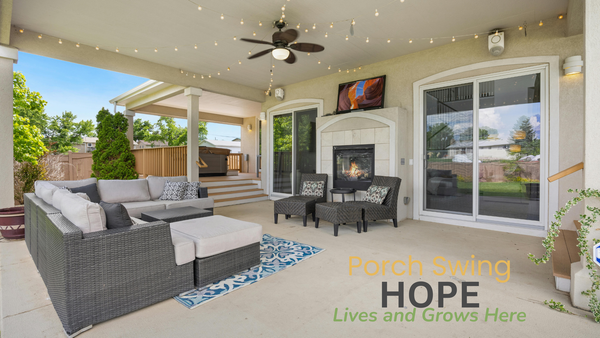 porch swing hope, overcoming loneliness, holding onto hope, holding onto faith, hope